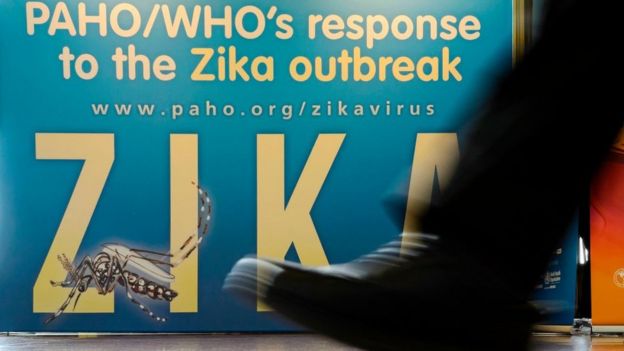 Un afiche de la campaña contra el zika de la OPS y OMS