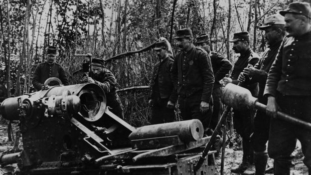 Soldados franceses durante la I Guerra Mundial