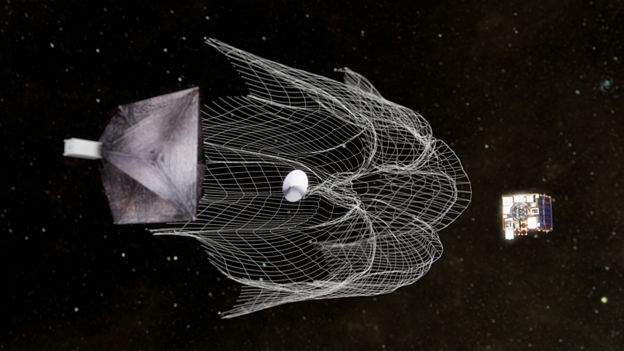 விண்வெளியில் குப்பைகளை சேகரித்தல்