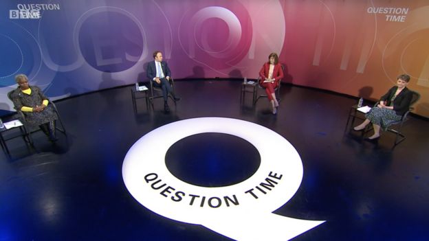 Question Time being filmed without an audience