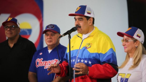 Nicolás Maduro en un acto el 5 de enero.