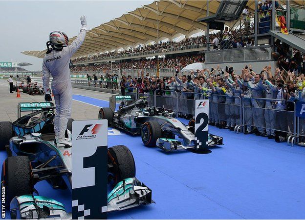 Lewis Hamilton's only Malaysia Grand Prix win was in 2014 when he led home a Mercedes one-two ahead of Nico Rosberg