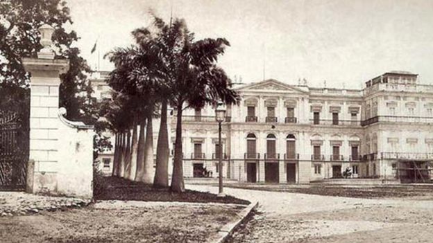 Imagem histórica do Palácio Imperial