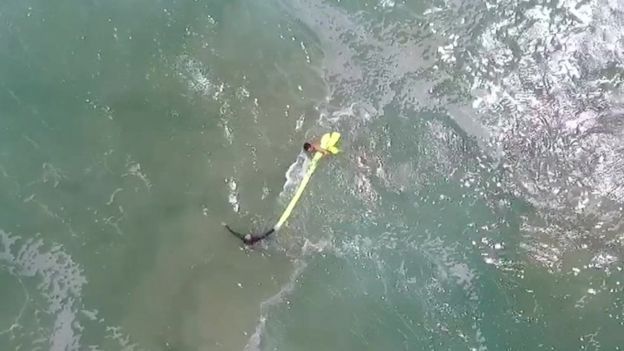 Drone Saves Two Australian Swimmers In World First - Bbc News