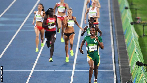 Caster Semenya wins gold in the Rio 2016 Olympics