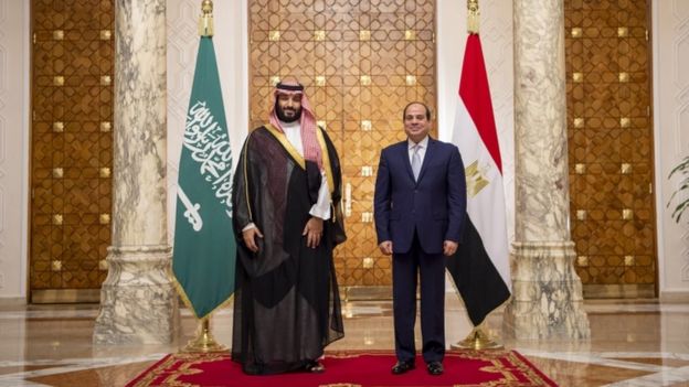 دیدار محمد بن سلمان و عبدالفتاح سیسی
