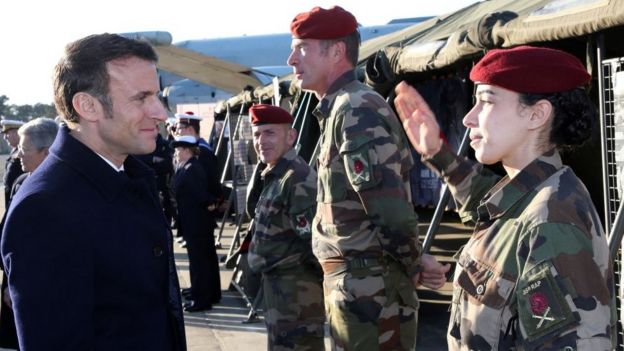 France's Macron Proposes Big Rise In Defence Budget - BBC News