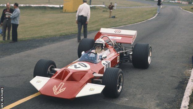 John Surtees competing at the 1970 British Grand Prix