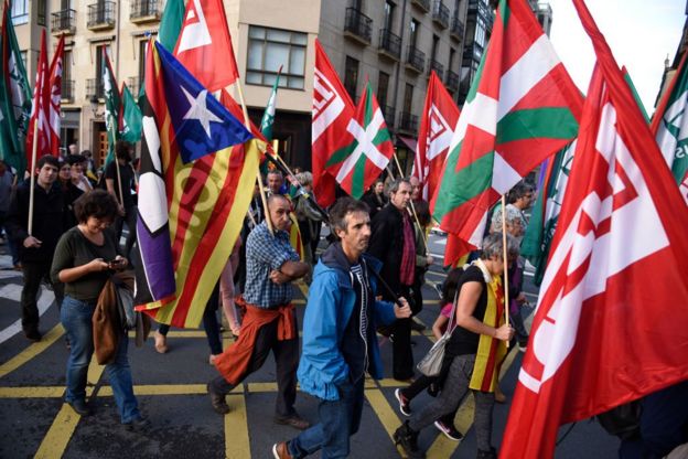 Banderas del País Vasco.