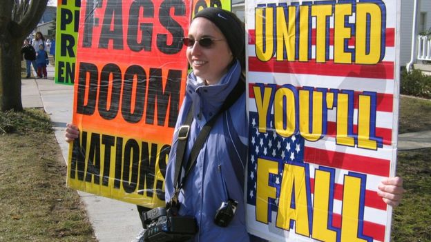 Manifestação anti-gay no Kansas em 2006