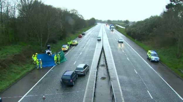 M1 Fatal Crash Closes Motorway For Several Hours In Both Directions Bbc News 4228