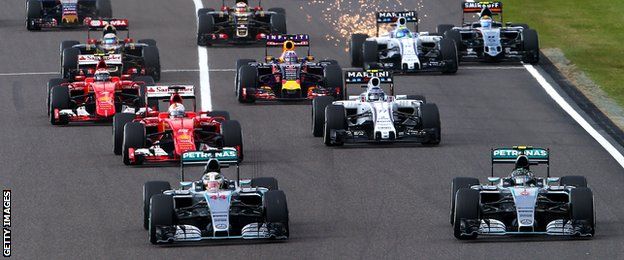 Start of Japanese Grand Prix