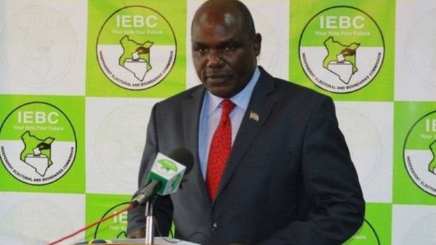 Mwenyekiti wa tume ya uchaguzi nchini Kenya Wafula Chebukati
