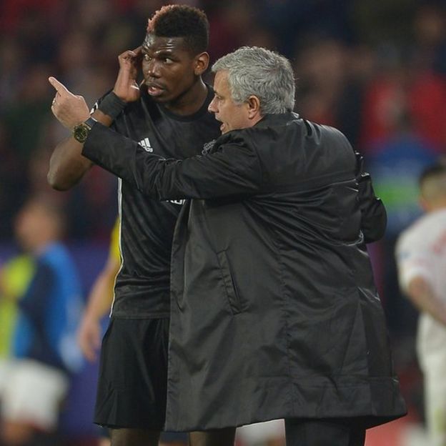 Pogba y Mourinho