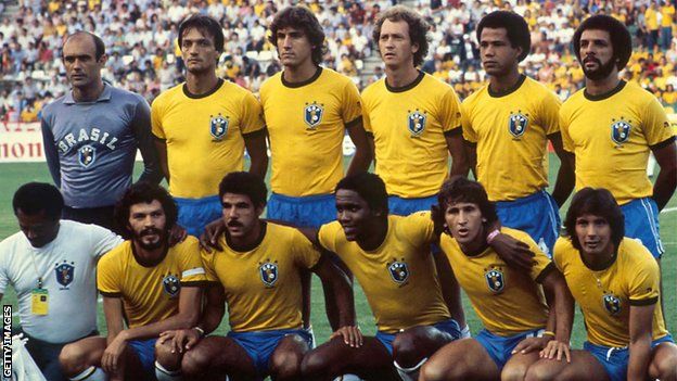 The Brazil 1982 World Cup team