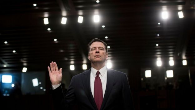 Comey On Twitter Ex Fbi Chief Confirms Secret Account Bbc News