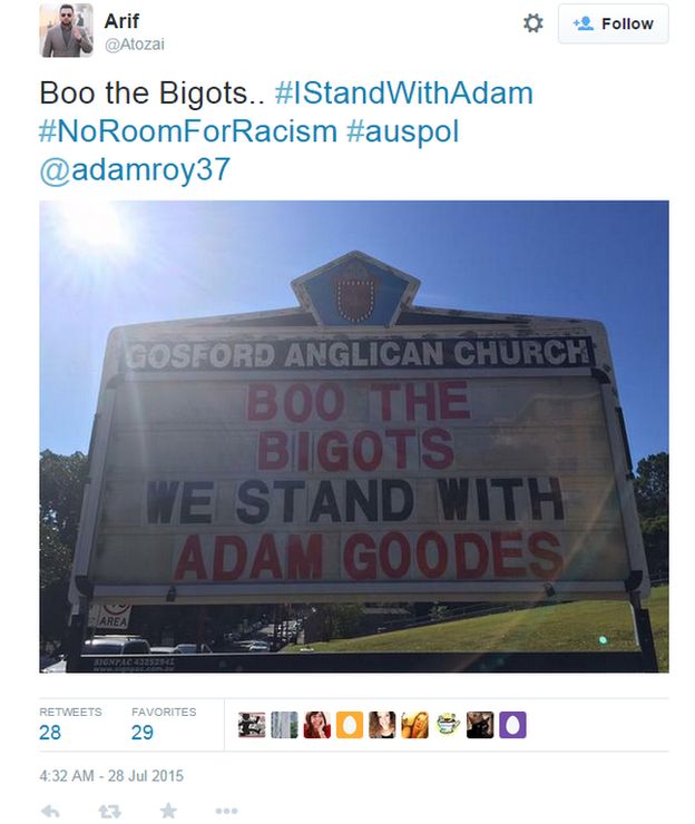 Afl Racism Row: Goodes Backed By #istandwithadam Campaign - Bbc News