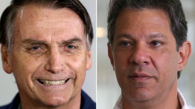 Jair Bolsonaro e Fernando Haddad