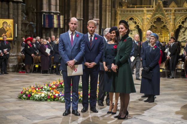 The Duke and Duchess of Cambridge and the Duke and Duchess of Sussex