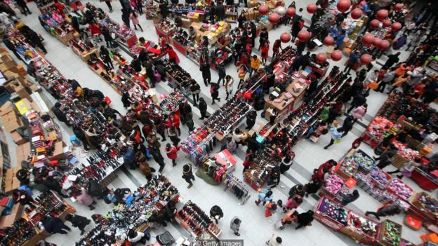 Mercado de roupa