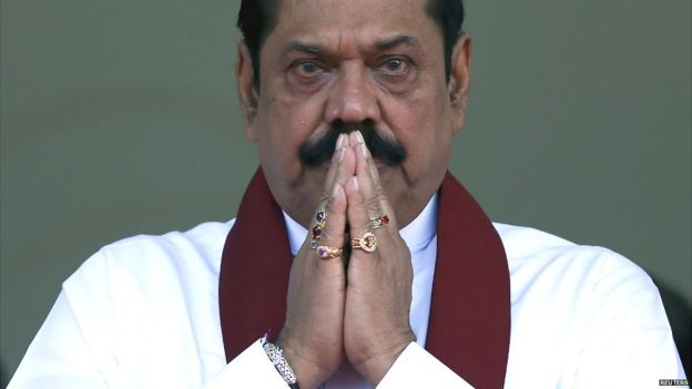 Sri Lanka's former president Mahinda Rajapaksa in Colombo - 28 July 2015