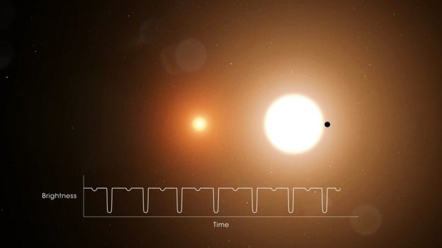 An illustration of planet TOI 1338 b