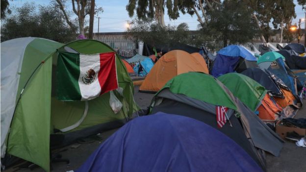 Campamento de inmigrantes