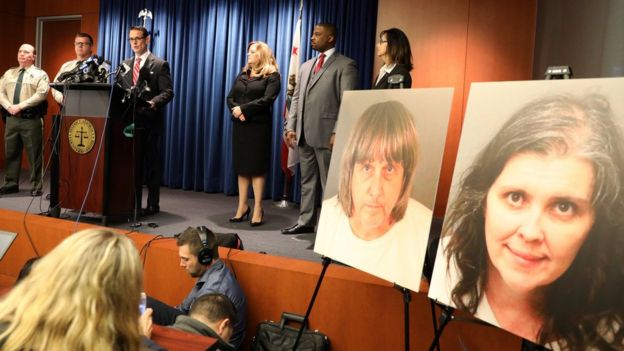 Riverside County District Attorney Mike Hestrin announces charges against David Turpin, 56, and Louise Turpin, 49, in Riverside, California U.S. January 18, 2018.