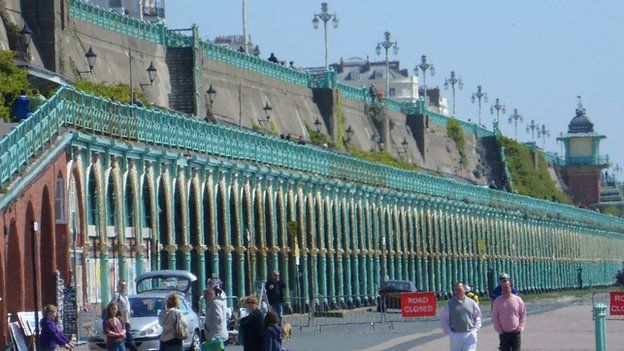 Brighton seafront Madeira Terraces at risk of collapse BBC News