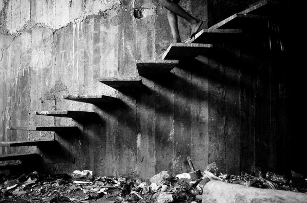 Stairs of Shadows by Mario Macilau