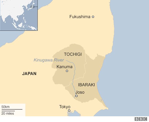 Map: Kinugawa River area
