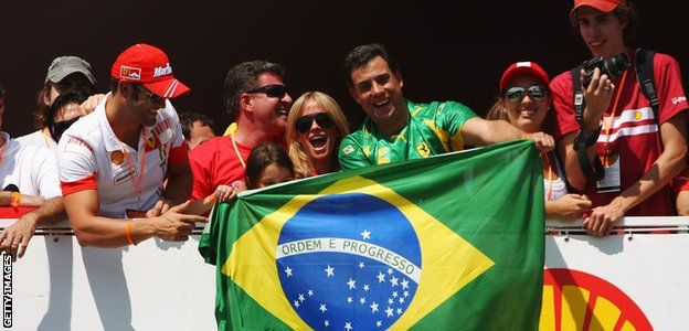 Brazilian GP fans