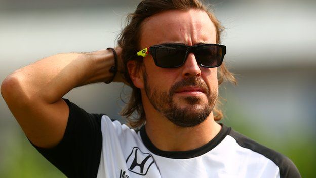 Fernando Alonso in shades