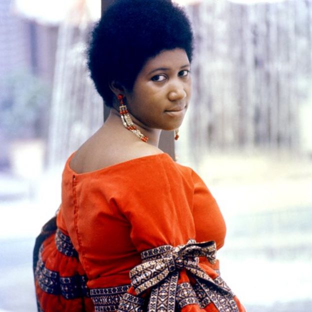 Soul singer Aretha Franklin poses for a portrait in circa 1968.
