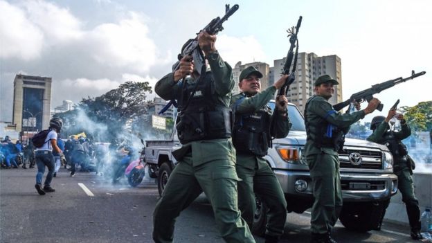 Fuerzas armadas venezolanas.