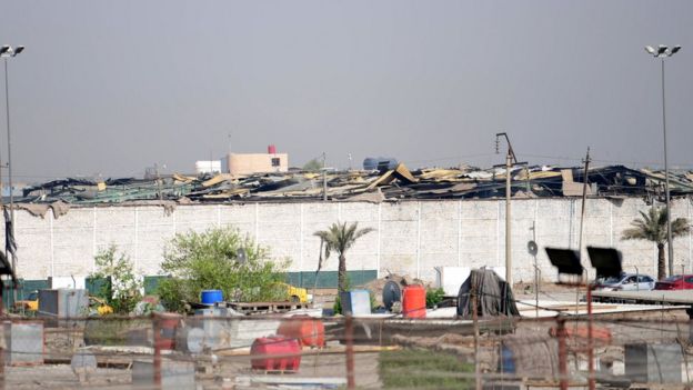 Aftermath of explosion at Popular Mobilisation arms depot near Baghdad (13 August 2019)