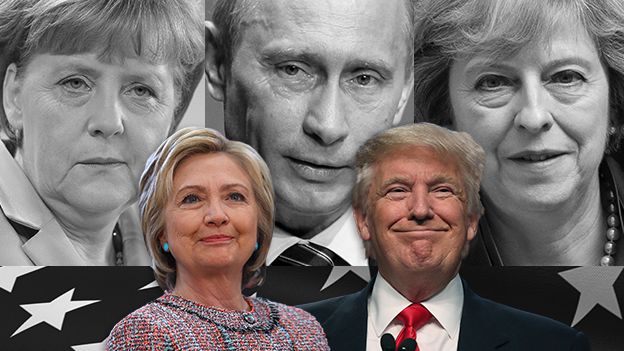 Us Election Hillary Clinton And Donald Trump Compared To World Leaders Bbc News