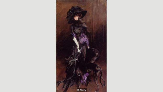 Pintura de la marquesa Casati por Giovanni Boldini en 1908.