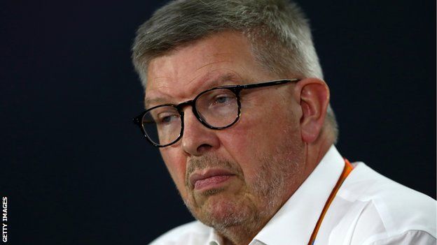 Ross Brawn in a press conference during practice for the Canadian Formula One Grand Prix