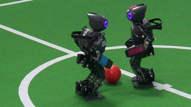 Robot footballers