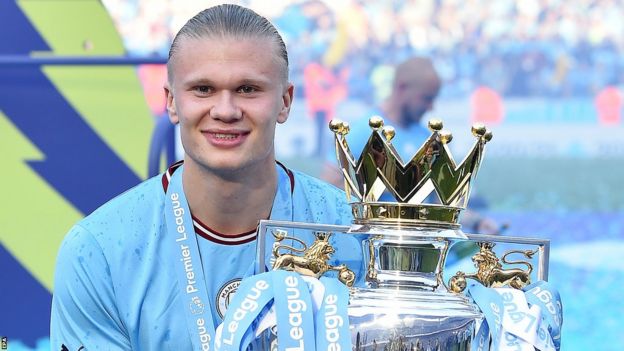 Erling Haaland: Man City Striker Wins Premier League Player And Young ...