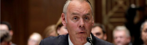 Ryan Zinke testifies before a Senate Appropriations Interior, Environment and Related Agencies Subcommittee hearing