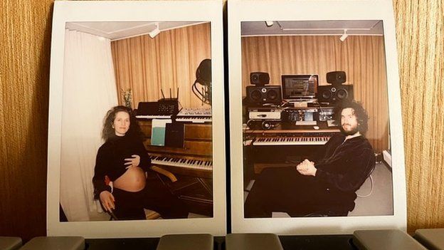 Rae Morris in the studio with Benjamin Garrett