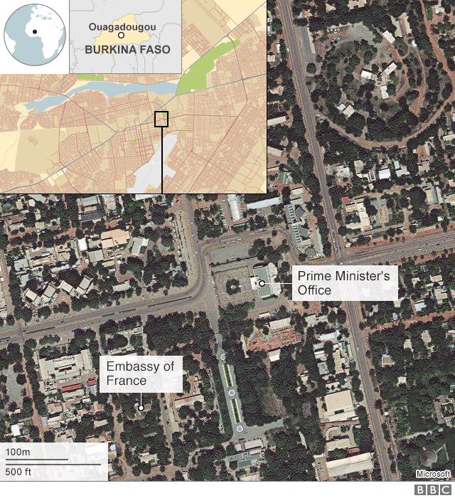 Burkina Faso attack: Gunmen strike in Ouagadougou