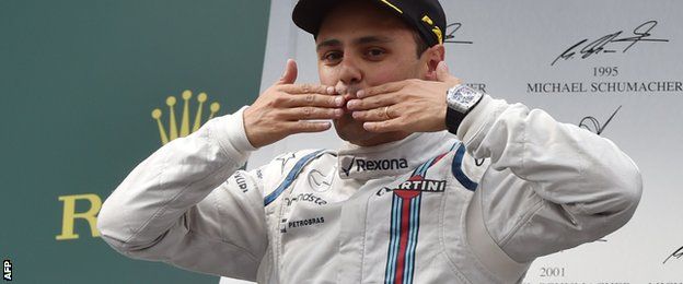 Felipe Massa took the 40th podium of his career after holding off Vettel in the latter stages