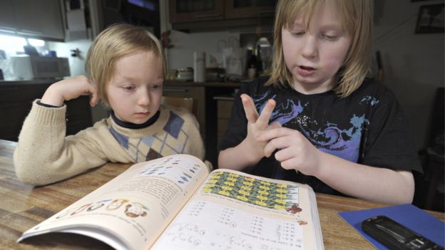 Finnish children spend less time doing homework than any in other countries