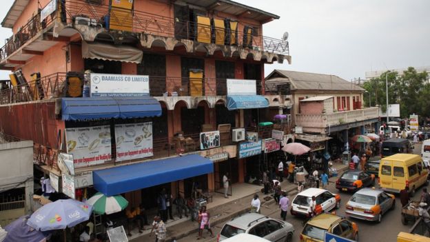 Calle en Ghana