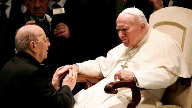 Marcial Maciel y el papa Juan Pablo II