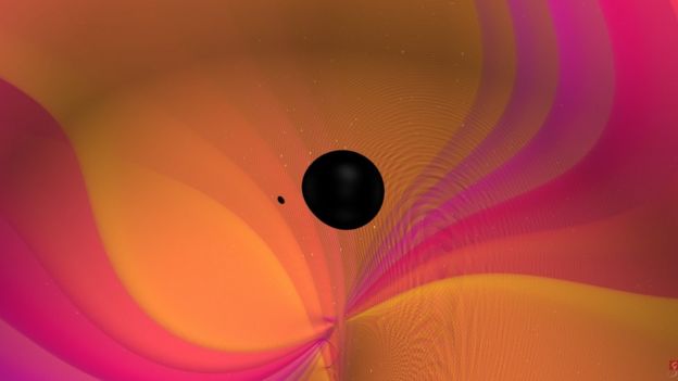 Visualización de una onda gravitacional