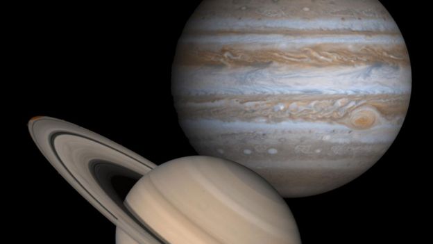 Jüpiter ve Satürn gezegenleri Dünya'dan birbirine çok yakın görünecek